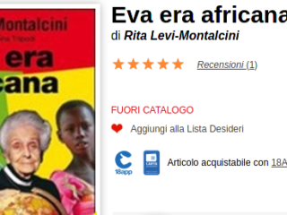 eva era africana di Rita Levi Montalcini
