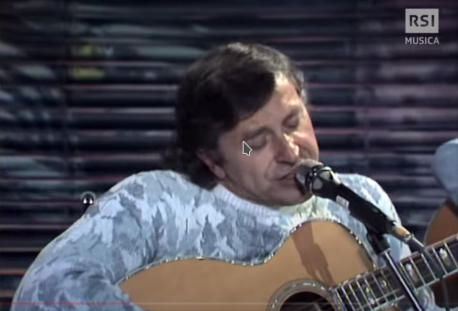#RSIArchivi Pierangelo Bertoli si esibisce a Dirsi Ciao nel 1986