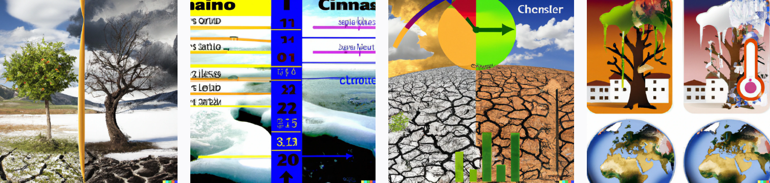 cambiamento climatico rappresentazione virtuale